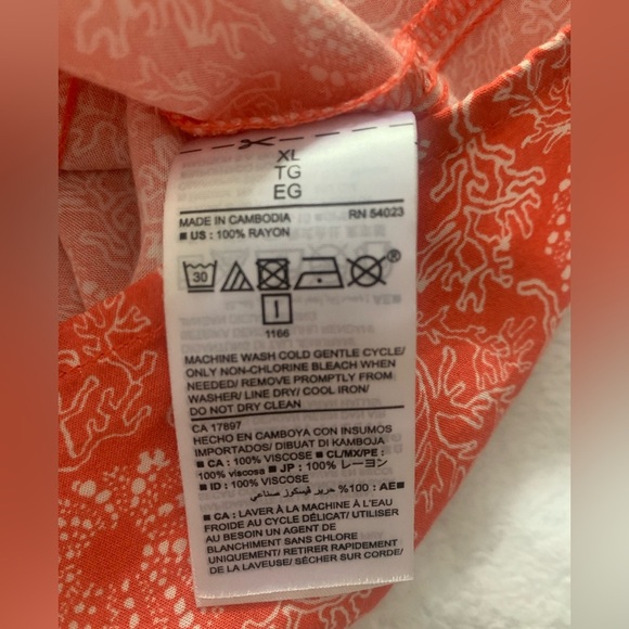 Old Navy Orange Shells Print Cami Dress Women's Size XL - Picture 13 of 13